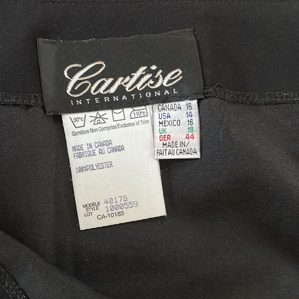 Black A-Line Long Skirt - Picture 9 of 14